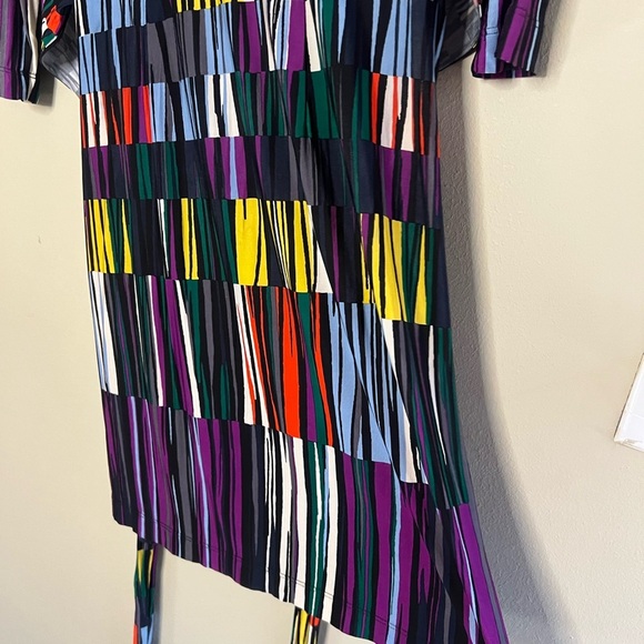 BCBGMaxazria Adele Wrap Multicolor Dress - Picture 14 of 16